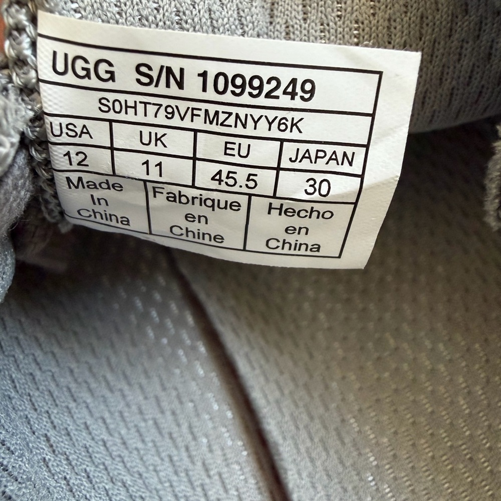 UGG Bueller Hyperweave Men's Grey Sneakers - Picture 7 of 9